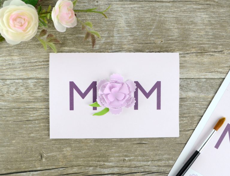 DIY Mother’s Day Carnation Card (Free Printable)
