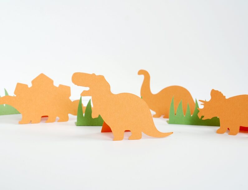 Dinosaurs Shaped Place Cards Set of 24