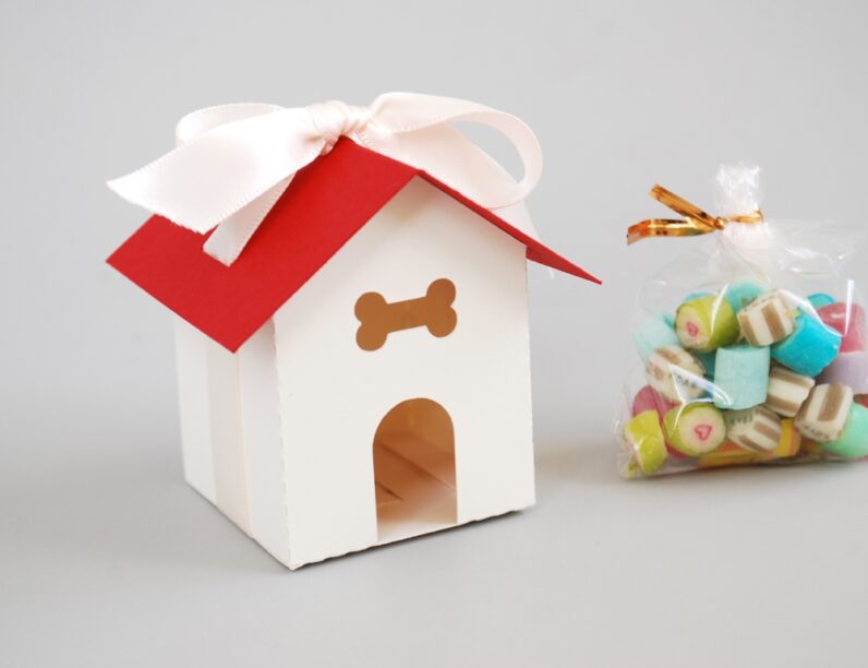 Dog House Favor Box Set of 12 Choose your own colors