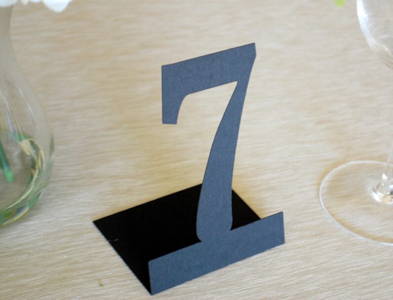 Simple Self Standing Table Numbers