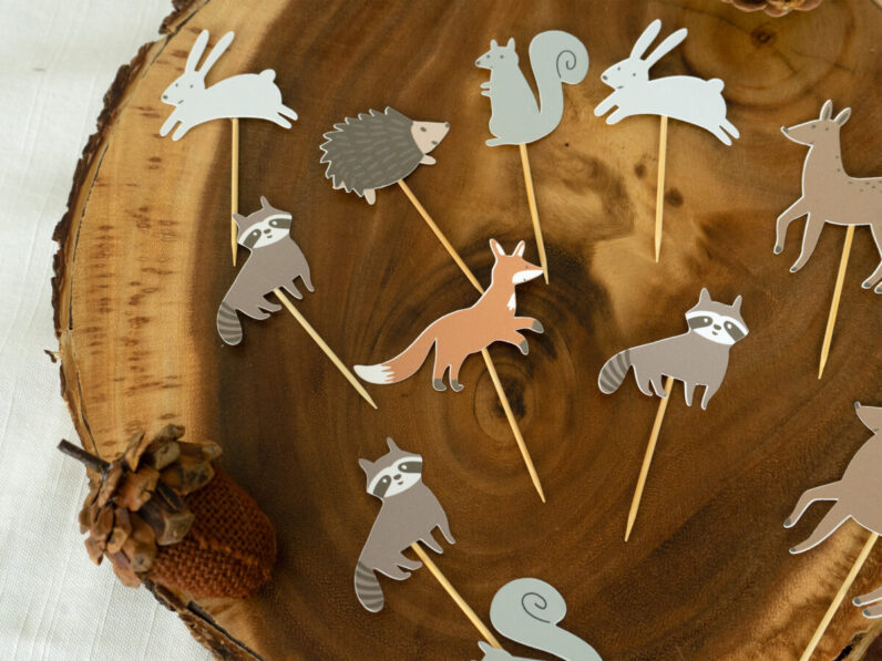 Woodlands Animals Cupcake Topper/ Appetizer Picks BW17700 Set of 12 (Copy)