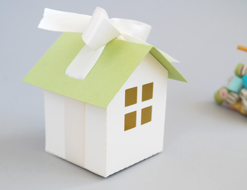 Mini House Favor Box | House Warming Party Favors, Real Estate Gift, Gift box, Ornament BW401155