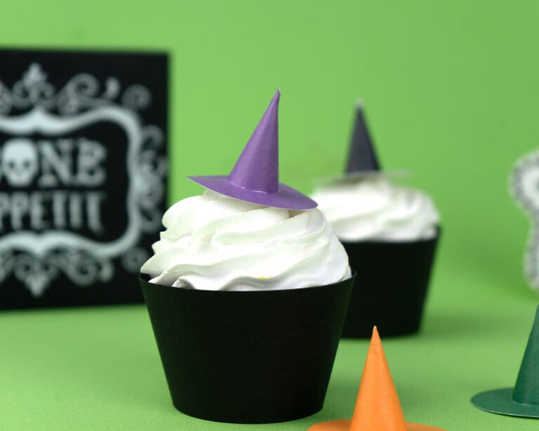 DIY Mini Witch Hats (with a Bonus Ghost Lollipop Treat!)