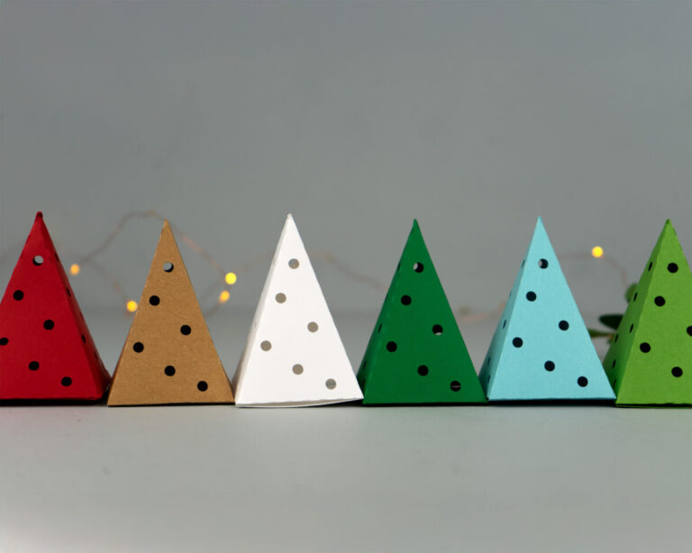 New Color Variations of the Christmas Tree Luminary Favor Boxes