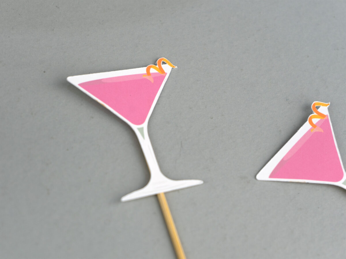 A Tini Bit Older Martini Party Cupcake Topper / Appetizer Picks Set of 12 | BW177812 - Image 3