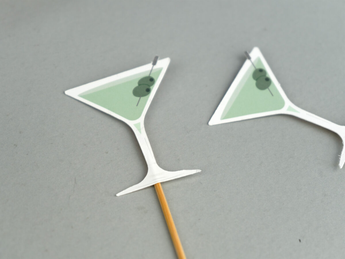A Tini Bit Older Martini Party Cupcake Topper / Appetizer Picks Set of 12 | BW177812 - Image 4