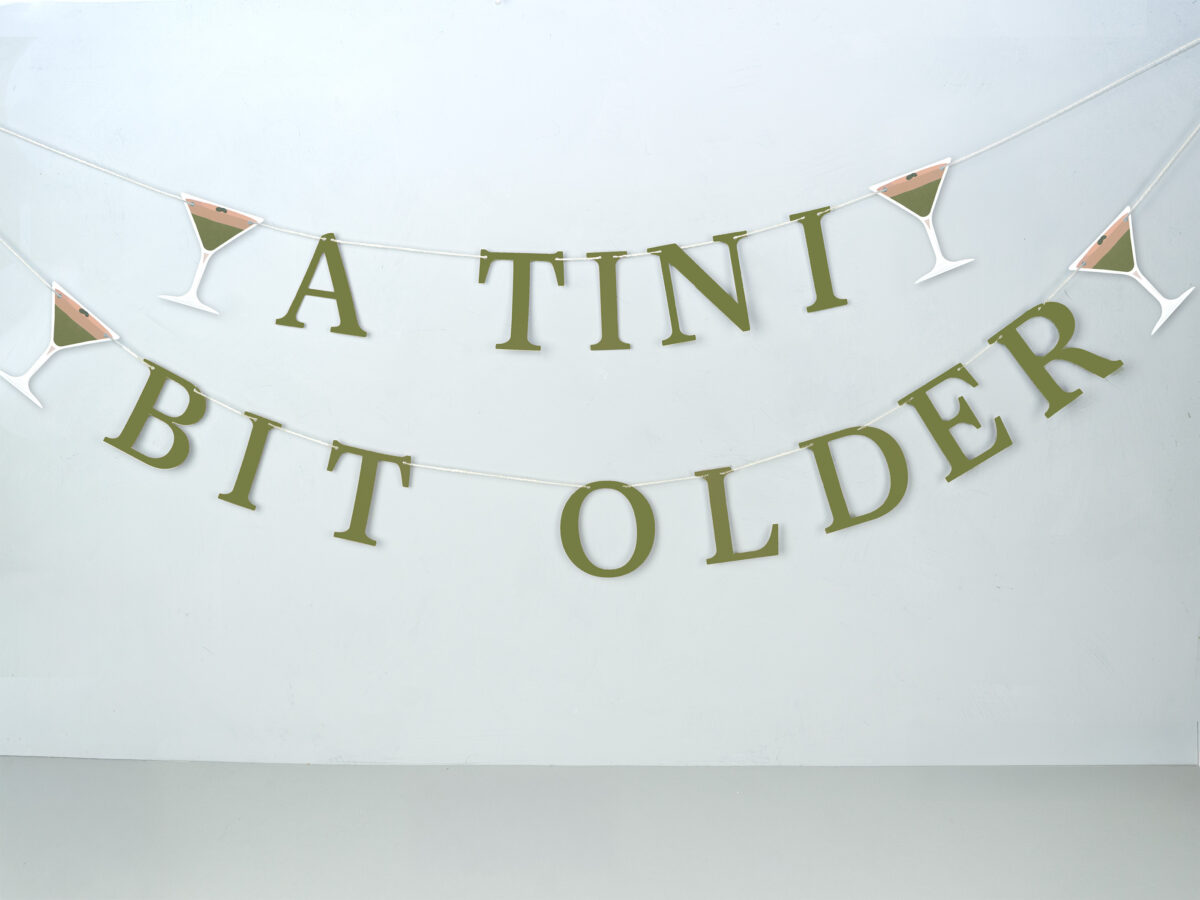 A Tini Bit Older Martini Themed Party Garland - Image 4