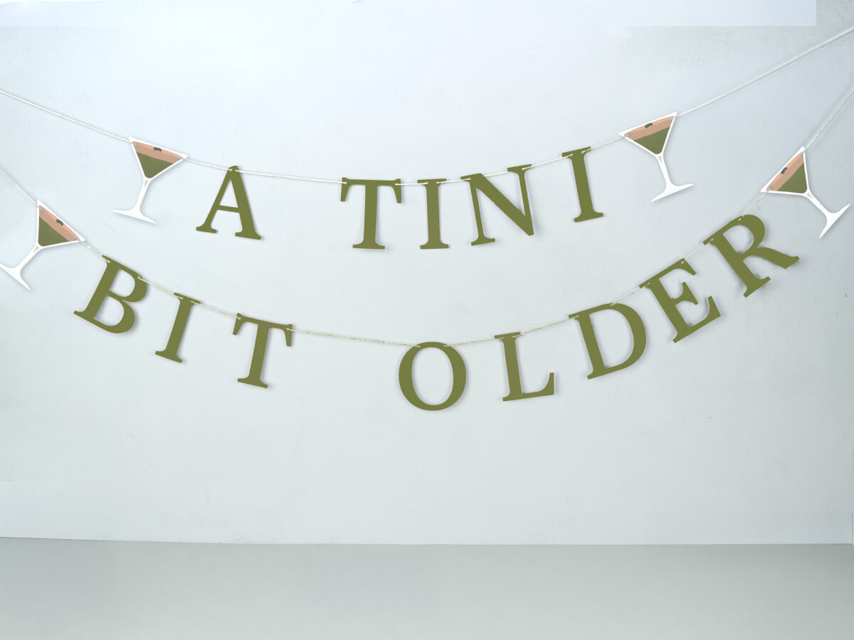 A Tini Bit Older Martini Themed Party Garland - Image 3